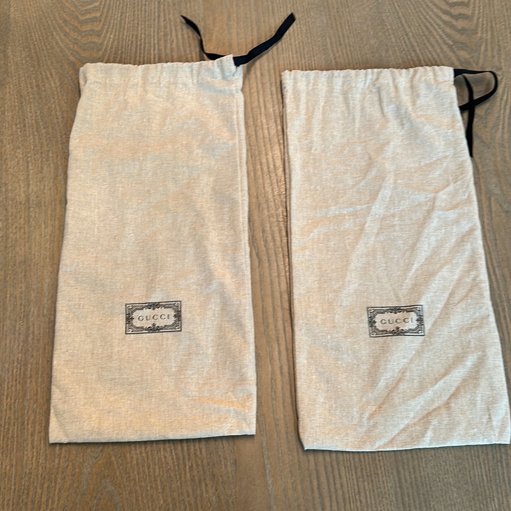Gucci dust bags (set of 2)